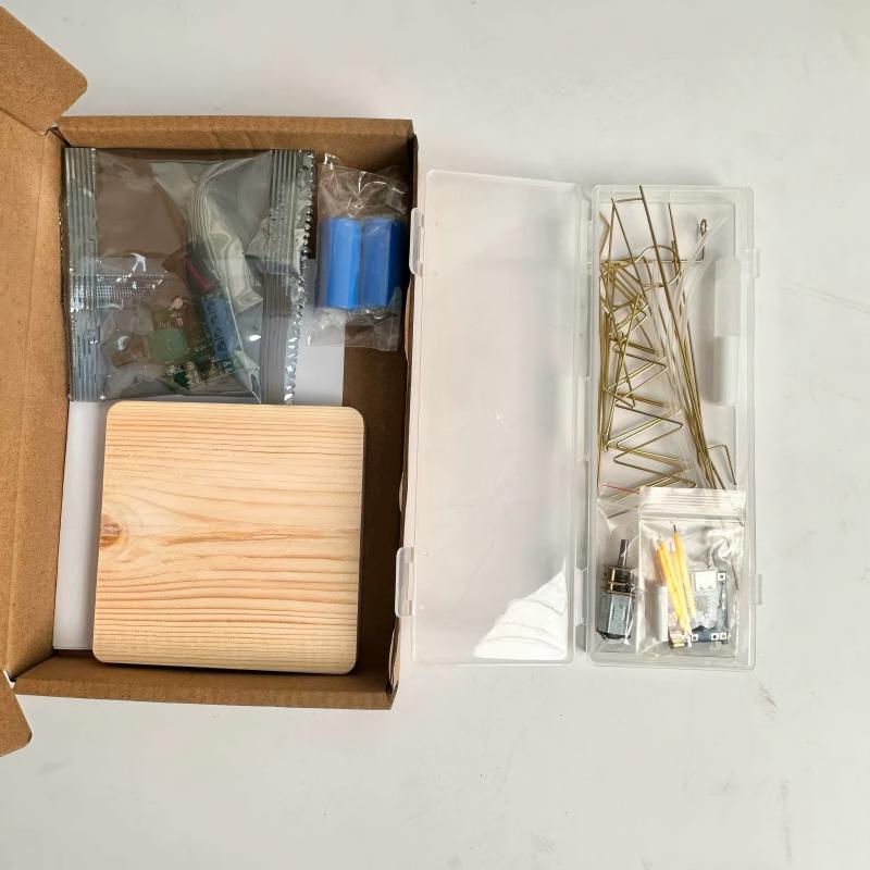 DIY Kinetic Windmill Desk Lamp - Brass Wire Art & Engineering Kit